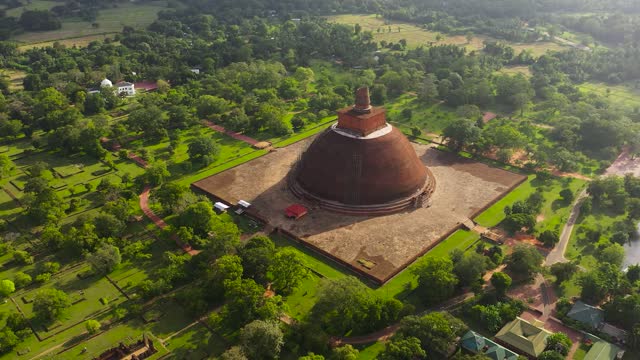 Ancient Buddhist stupa temple in Anuradhapura - Sri Lanka.